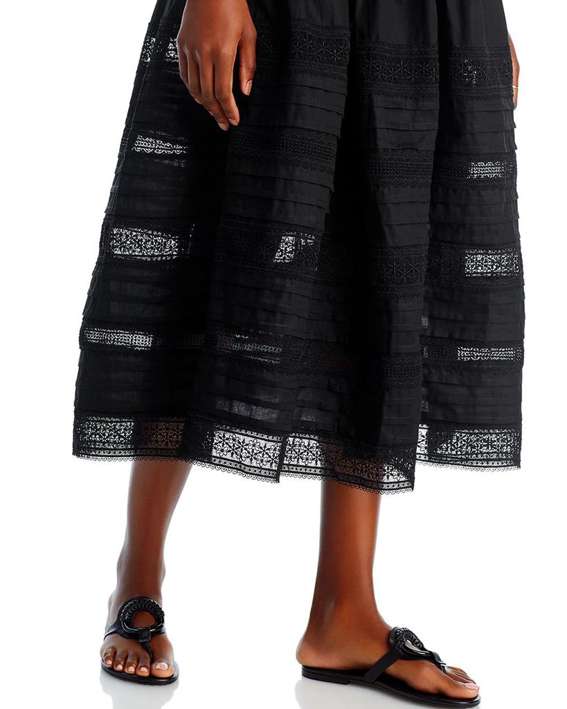 Waimari Camila Tiered Lace Midi Skirt 8