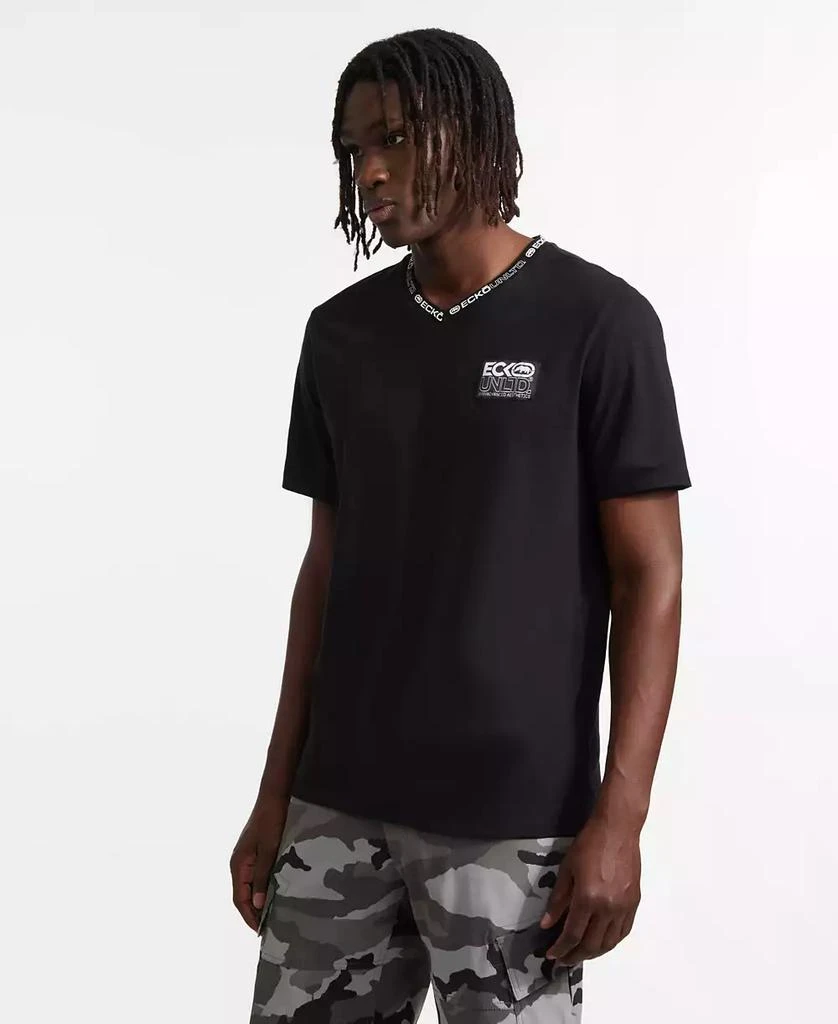 Ecko Unltd Men's Chest Label V-Neck Short Sleeve T-Shirt 2