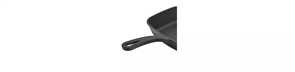 Smith and Clark Cast Iron 11" Open Square Fry pan with Assist Handle 5