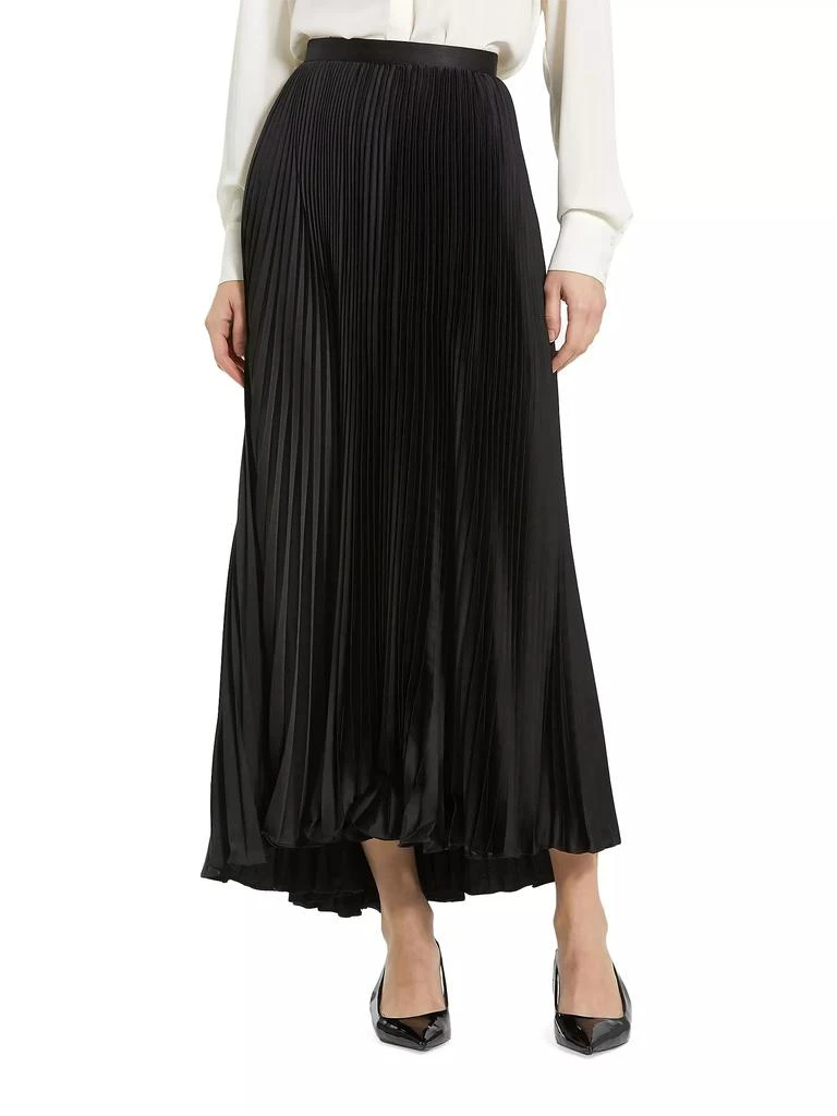 Mac Duggal Pleated Satin Maxi Skirt 3