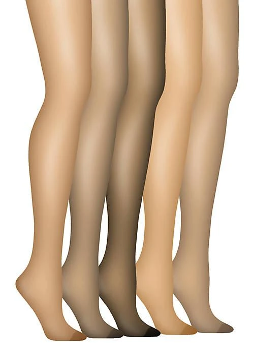 Hanes Silk Reflections Non Control Top Reinforced Toe Pantyhouse 1