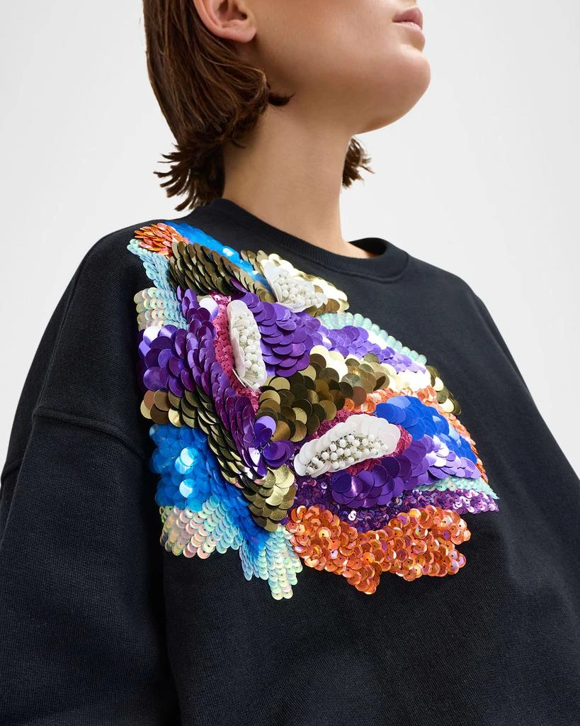 Essentiel Ivening Floral Embellished Sweatshirt 5