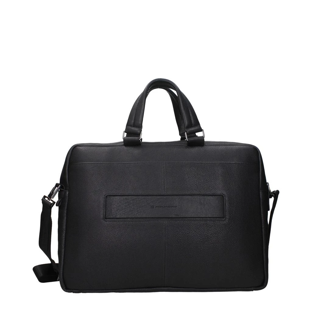 PIQUADRO Piquadro Black Leather Business And Laptop Bags 3