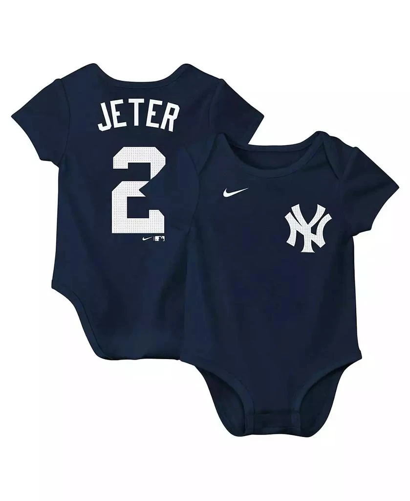 NIKE Baby Boys and Girls Derek Jeter Navy New York Yankees Fuse Name Number Bodysuit 1