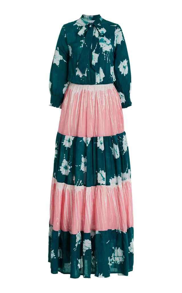 Busayo Busayo - Tayo Hand-Dyed Crepe Maxi Dress - Multi - XS - Moda Operandi 1