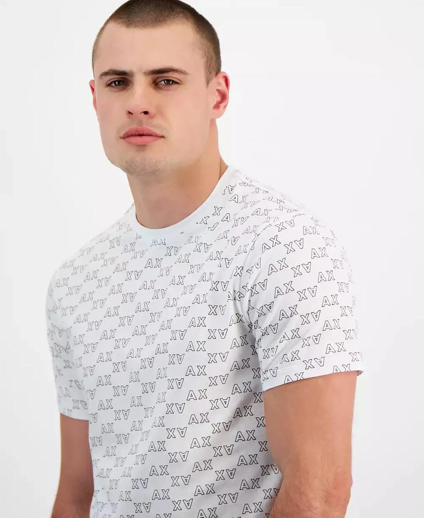 Armani Exchange Men's All-Over AX Logo T-Shirt, Created for Macy's 3