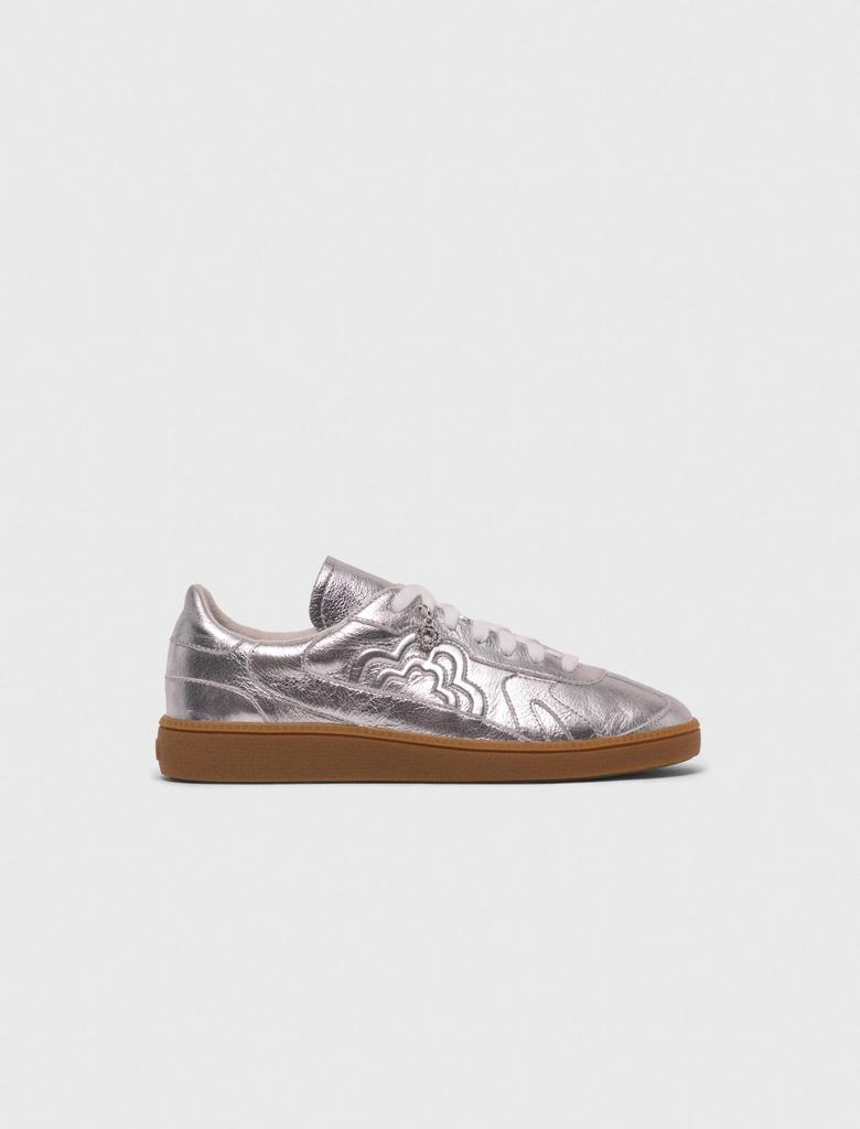 Maje Maje Woman's polyamide Metallic leather trainers for Fall/Winter