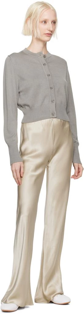 Silk Laundry Gray Cropped Cardigan 4