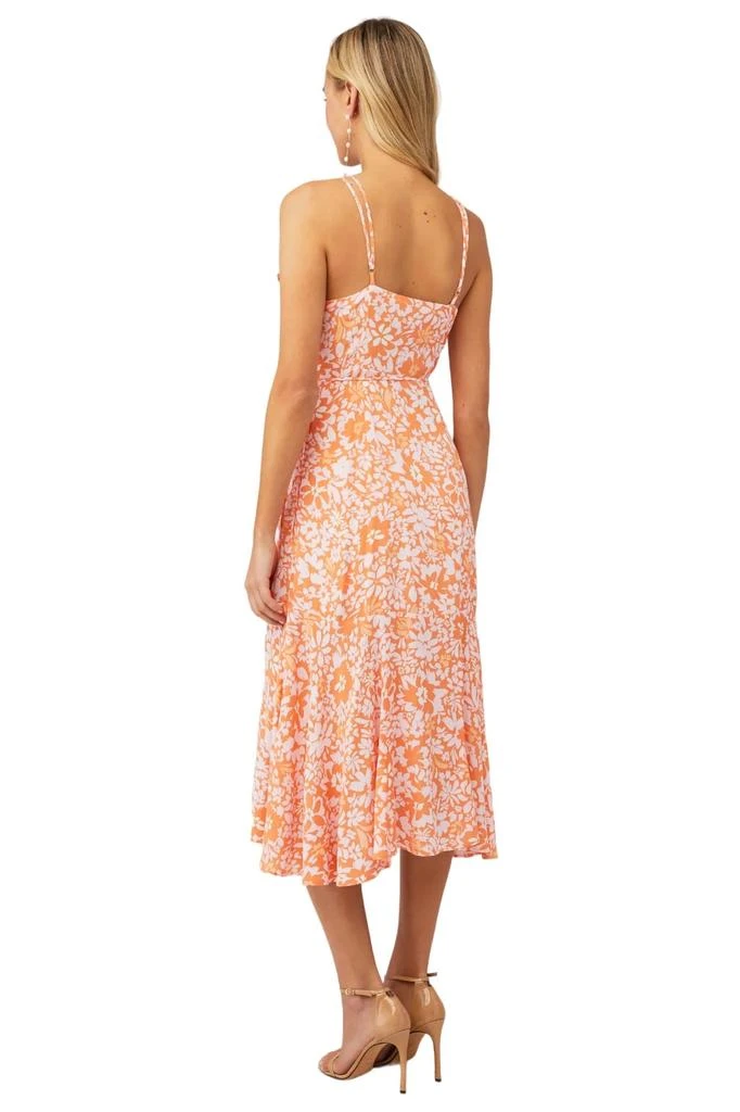MINKPINK Marli Midi Wrap Dress In Multi 3