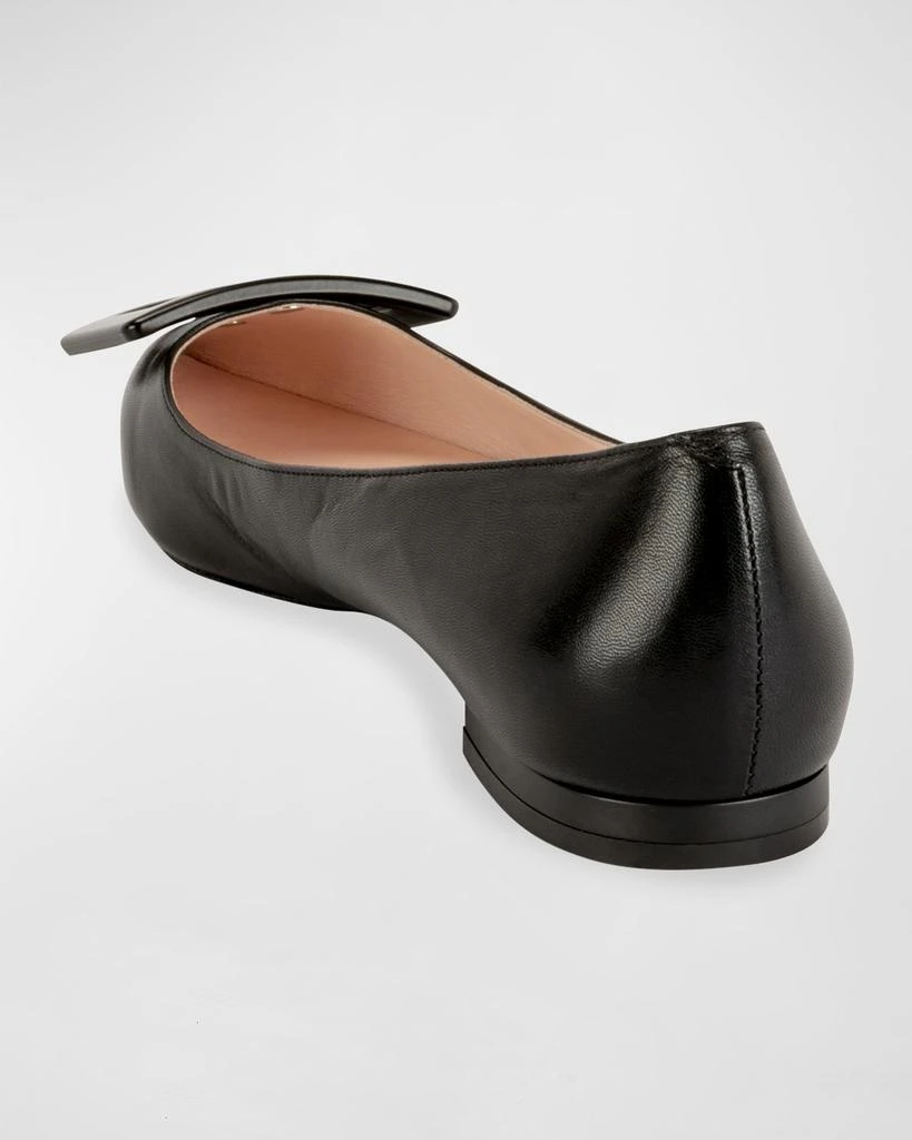 Roger Vivier Gommettine Leather Ballet Flats with Tonal Buckle 4
