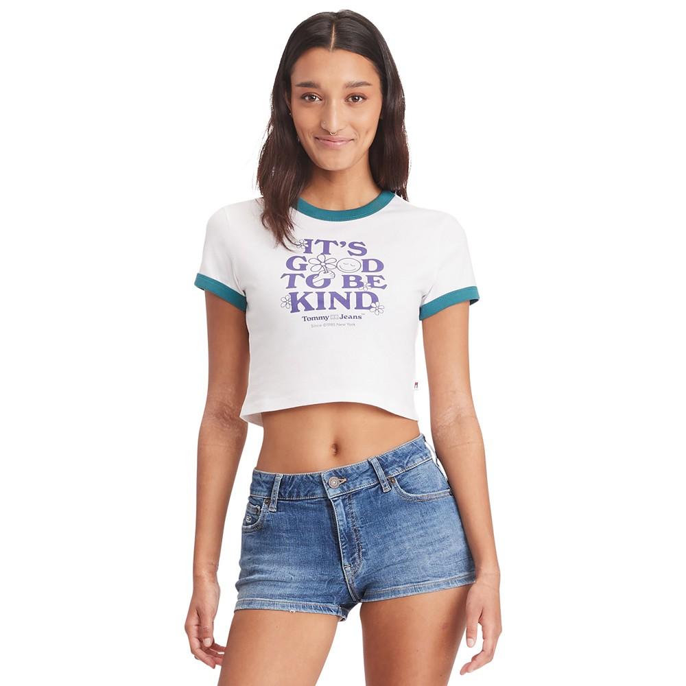 Tommy Jeans Women's Slim Cropped Graphic T-Shirt