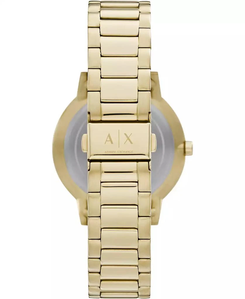 A|X Armani Exchange Men's Gold-Tone Stainless Steel Bracelet Watch 42mm Gift Set 4