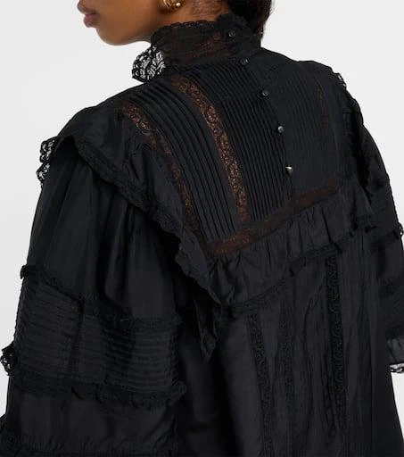 Isabel Marant Zakae ruffle-trimmed silk minidress 6