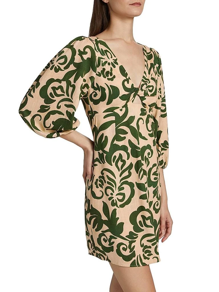 MISA Willa Printed Keyhole Minidress 4