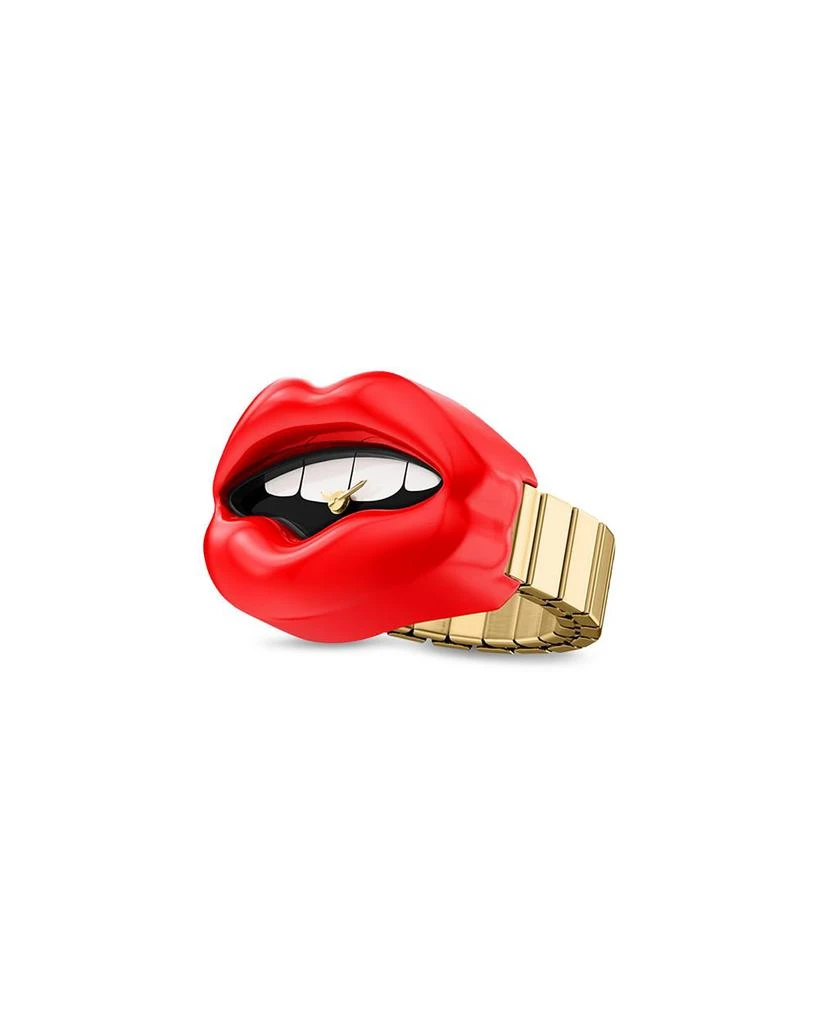 Fossil Red Lips Watch Ring, 23mm x 6mm 1