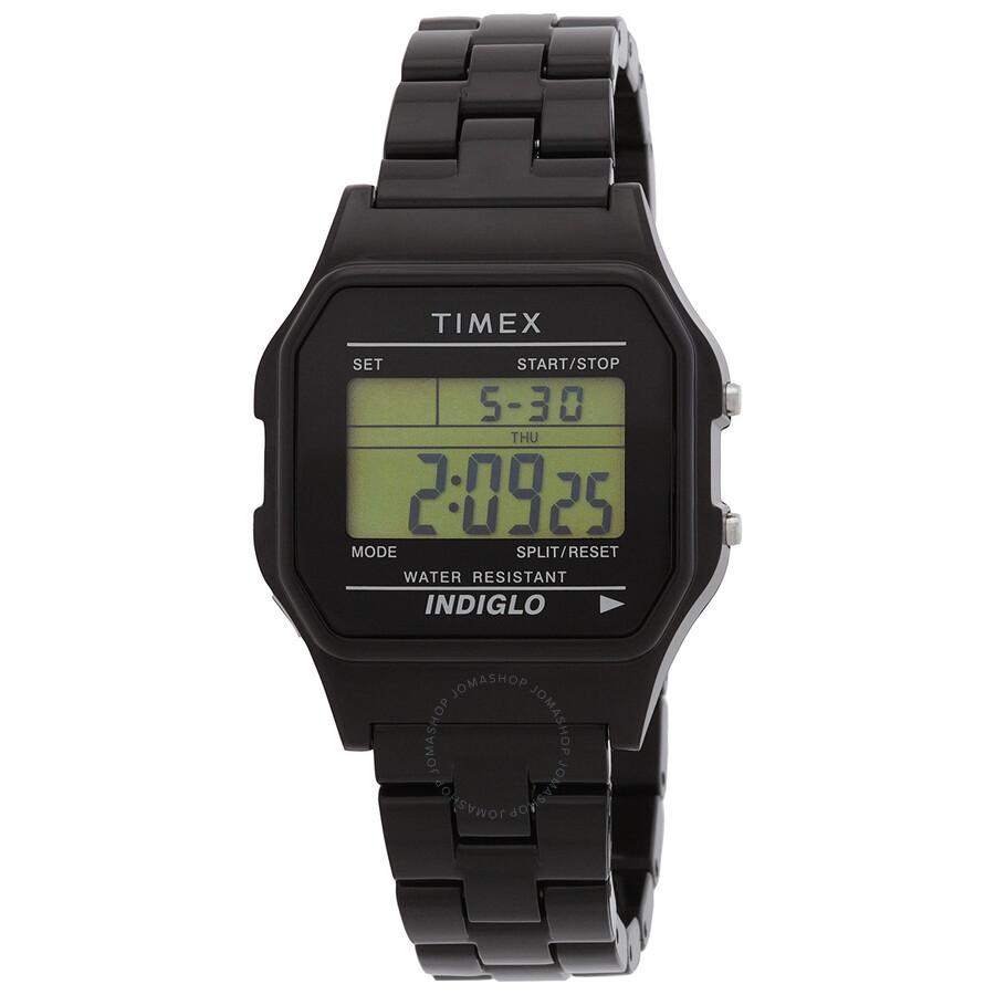 Timex Open Box - Timex Classic Quartz Digital Black Dial Watch TW2V20000