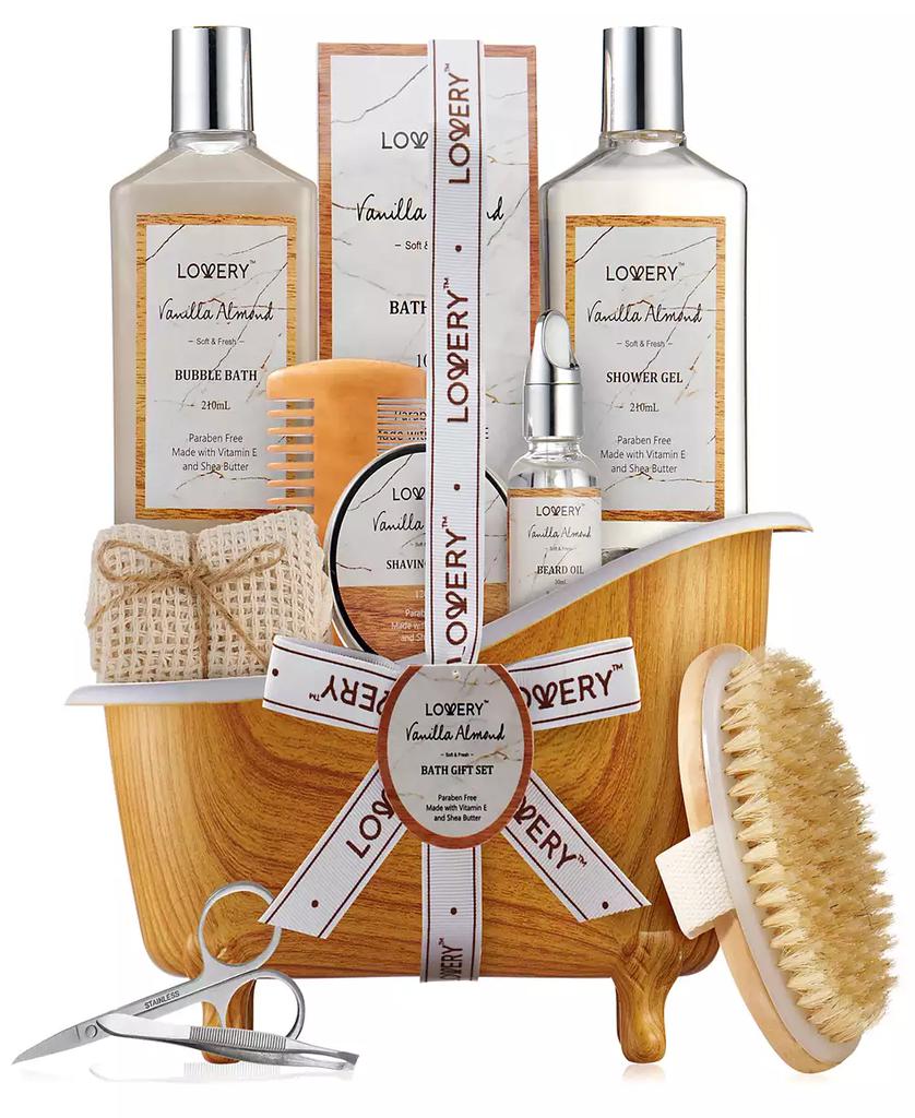 Lovery Men's 11-Pc. Vanilla Almond Home Spa Body-Care Gift Set