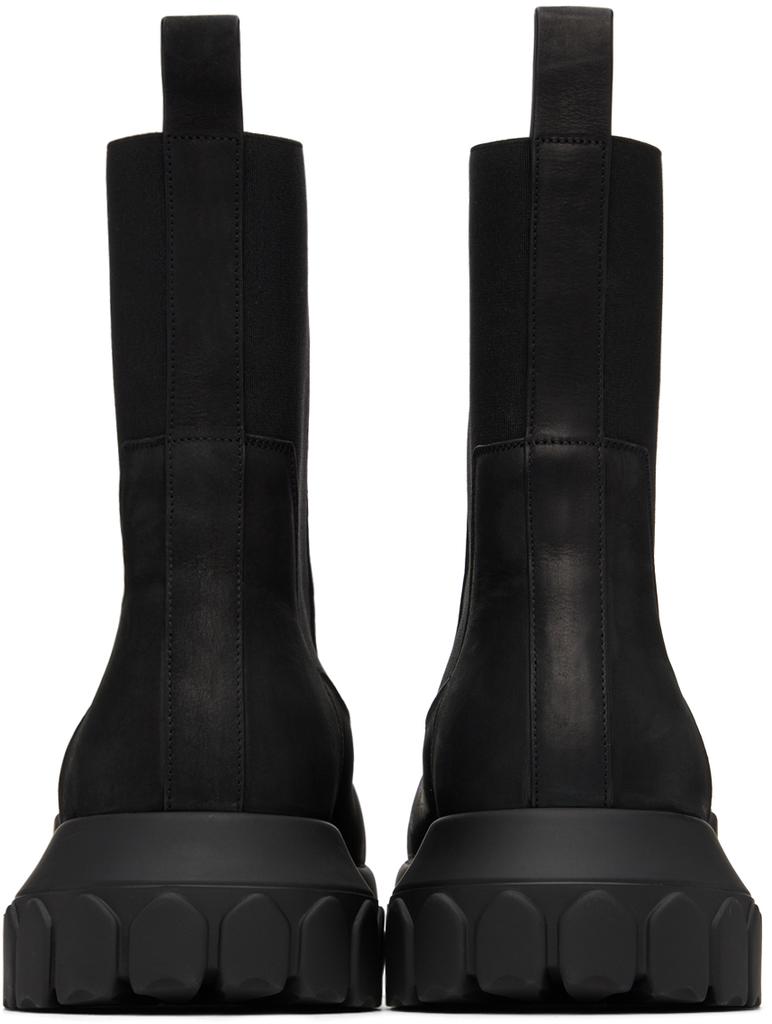 Rick Owens Black Porterville Beatle Bozo Tractor Chelsea