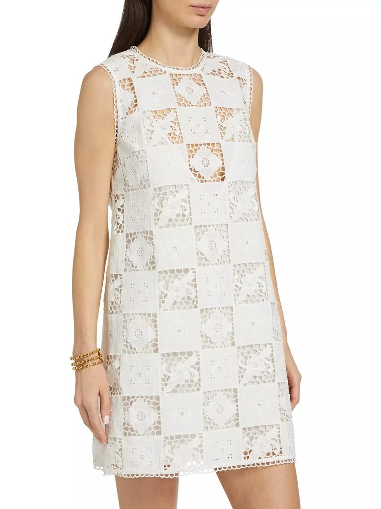 Sea Melia Patchwork Embroidered Shift Dress 4