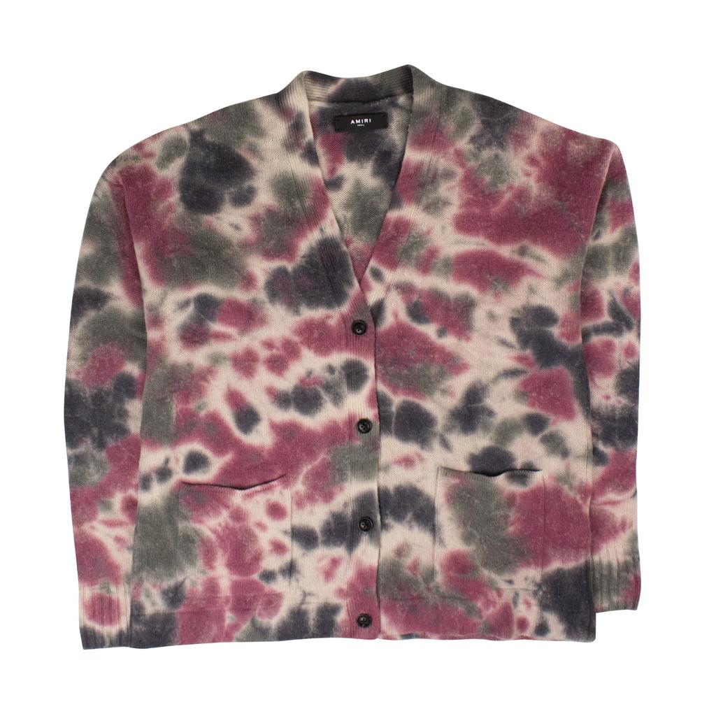 AMIRI AMIRI Multicolored Tie Dye Cashmere Cardigan