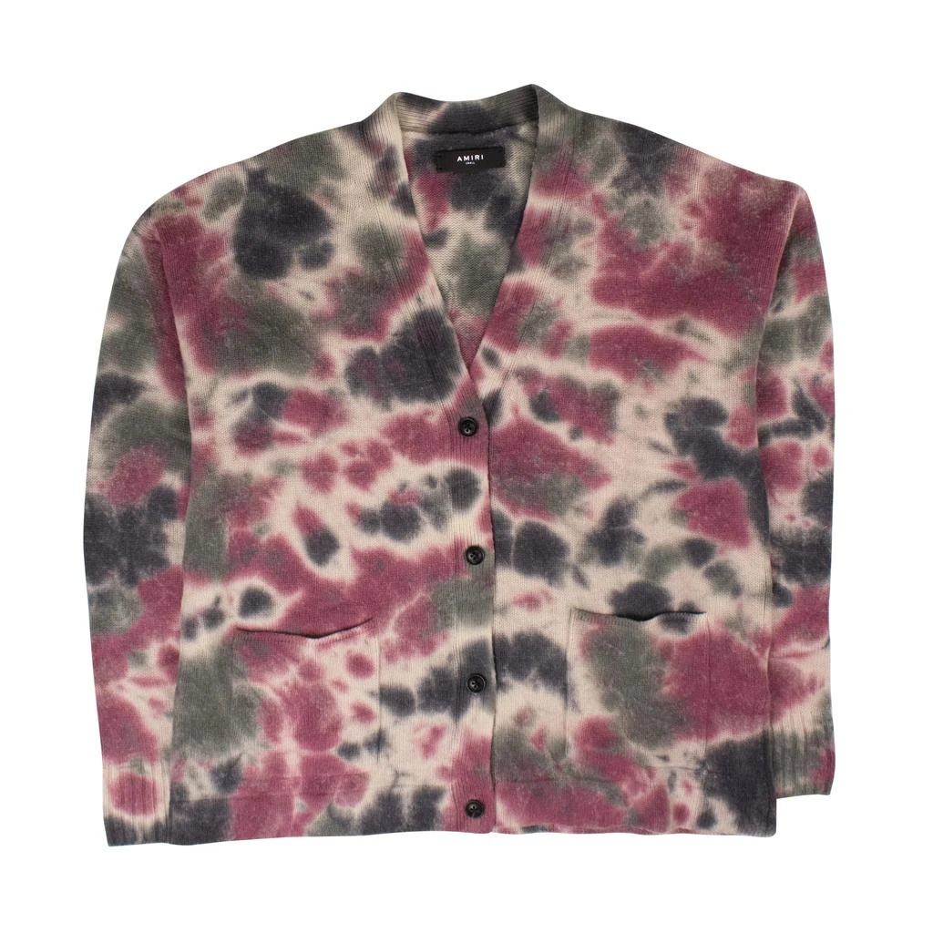 AMIRI AMIRI Multicolored Tie Dye Cashmere Cardigan 1