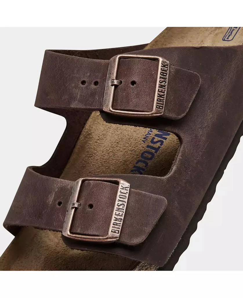 Birkenstock Men's Arizona Essentials Oiled Leather Two-Strap Sandals from Finish Line 3