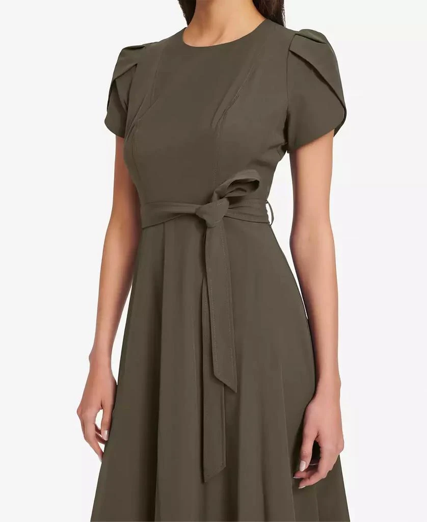 Women's Tulip-Sleeve A-Line Midi Dress – On Sale Now with Up to 63% Off