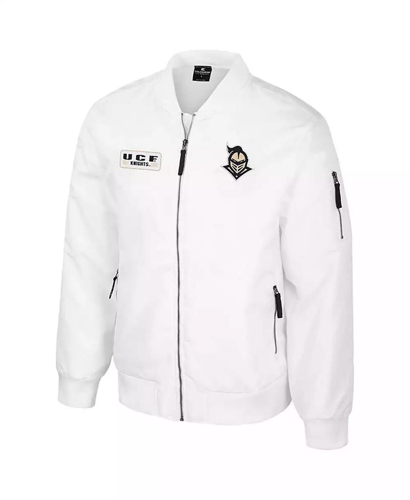 Colosseum Men's UCF Knights White Rabbit Full-Zip Bomber Jacket
