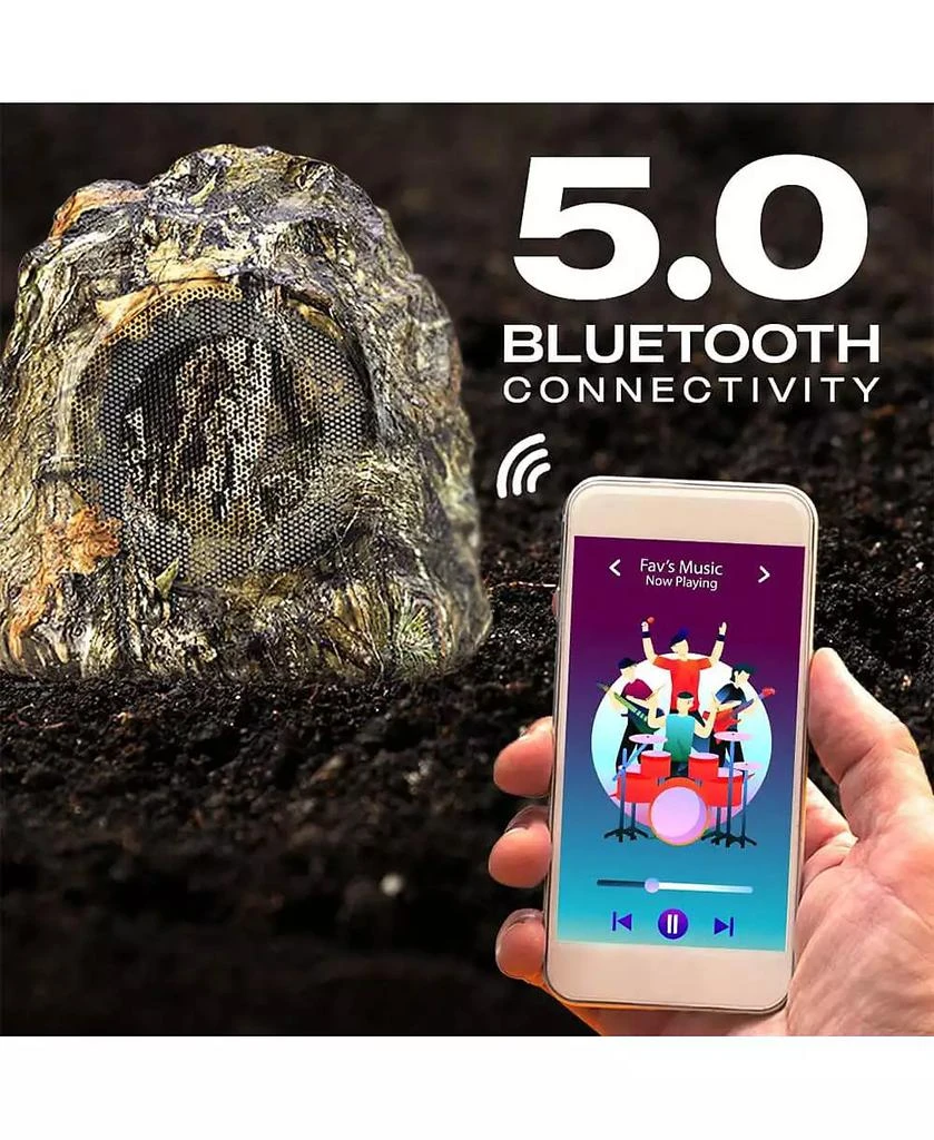 iHome Wireless Waterproof Rock Speaker Set for Outdoors 2