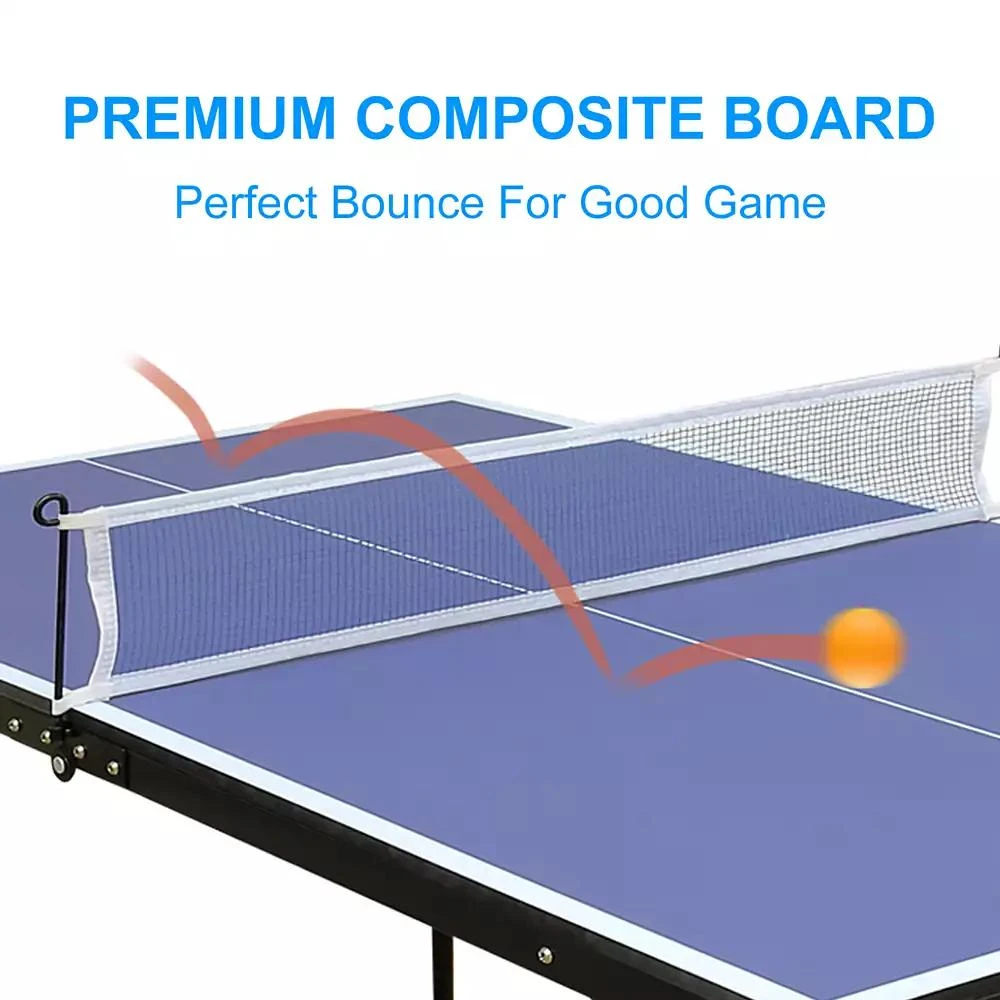 Streamdale Furniture Streamdale Midsize Foldable Table Tennis Set for Indoor/Outdoor 4