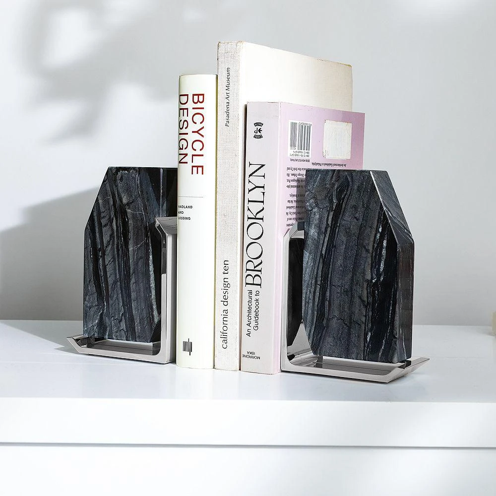 ANNA New York Fim Geo Bookends, Set of 2 3