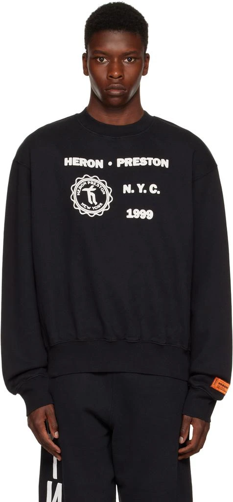 Heron Preston Black Medieval Sweatshirt 1