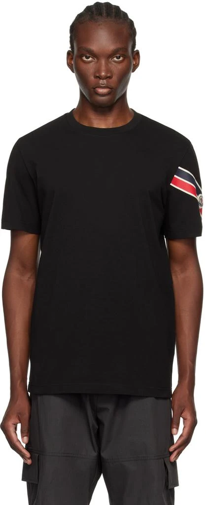 Moncler Black Tricolor T-Shirt 1