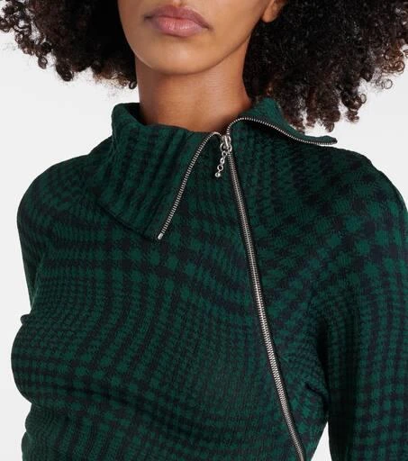 Burberry Burberry Check wool-blend midi dress 4