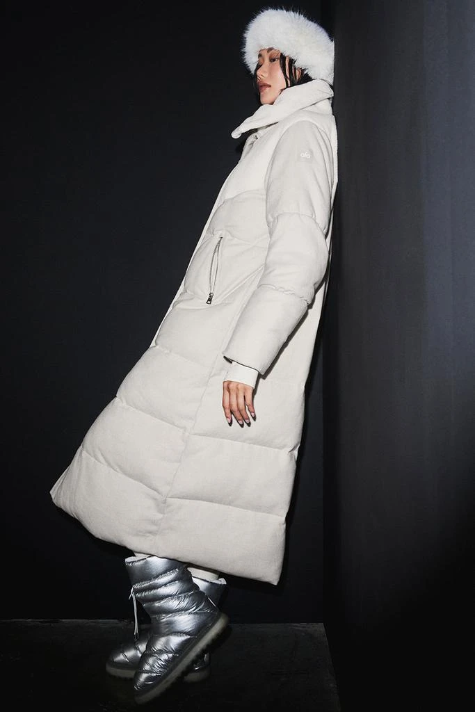 Alo Snowfall Puffer Coat - White Oak 3