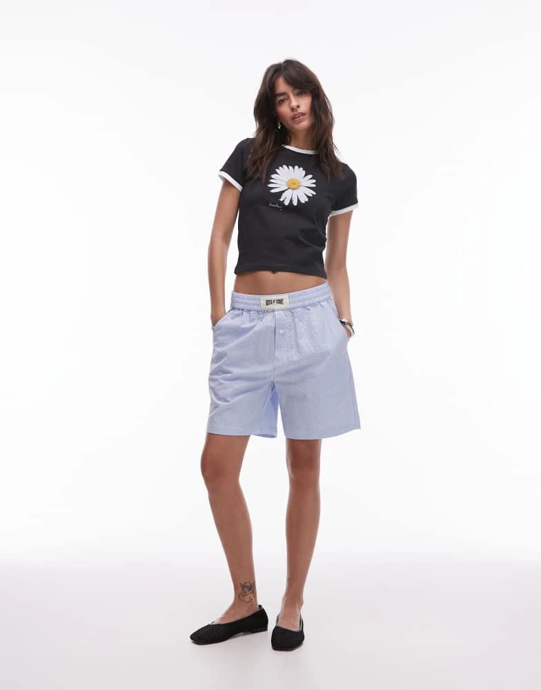 House Of Sunny House of Sunny Exclusive sunflower motif baby t-shirt in black 4