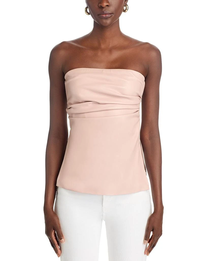 LaMarque Juni Faux Leather Strapless Bustier Top 6