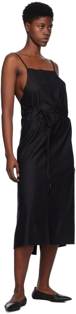 Baserange Black Yumi Apron Midi Dress 4