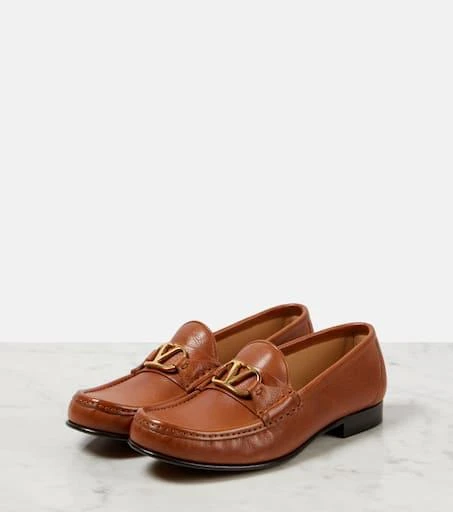Valentino VLogo Signature leather loafers 4