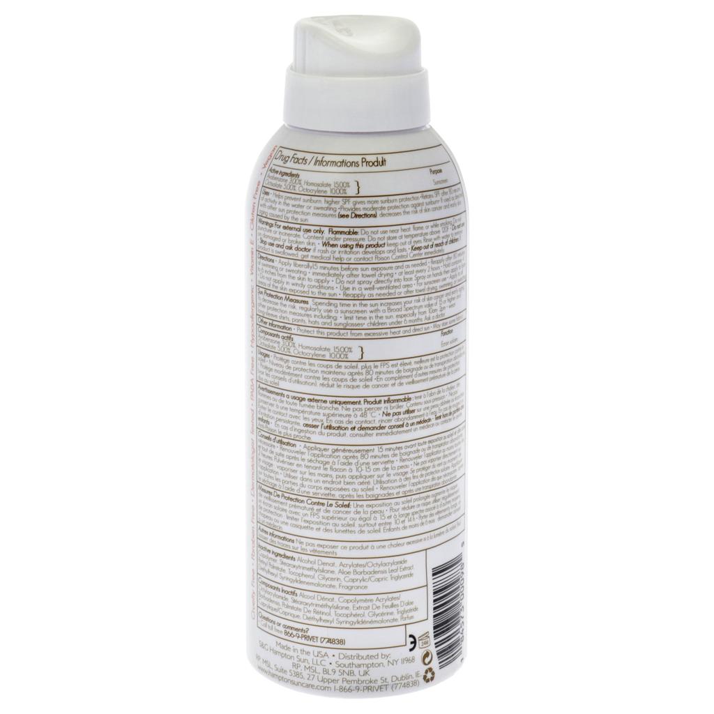 Hampton Sun Continuous Mist Sunscreen SPF 50 by  for Unisex - 5 oz Sunscreen