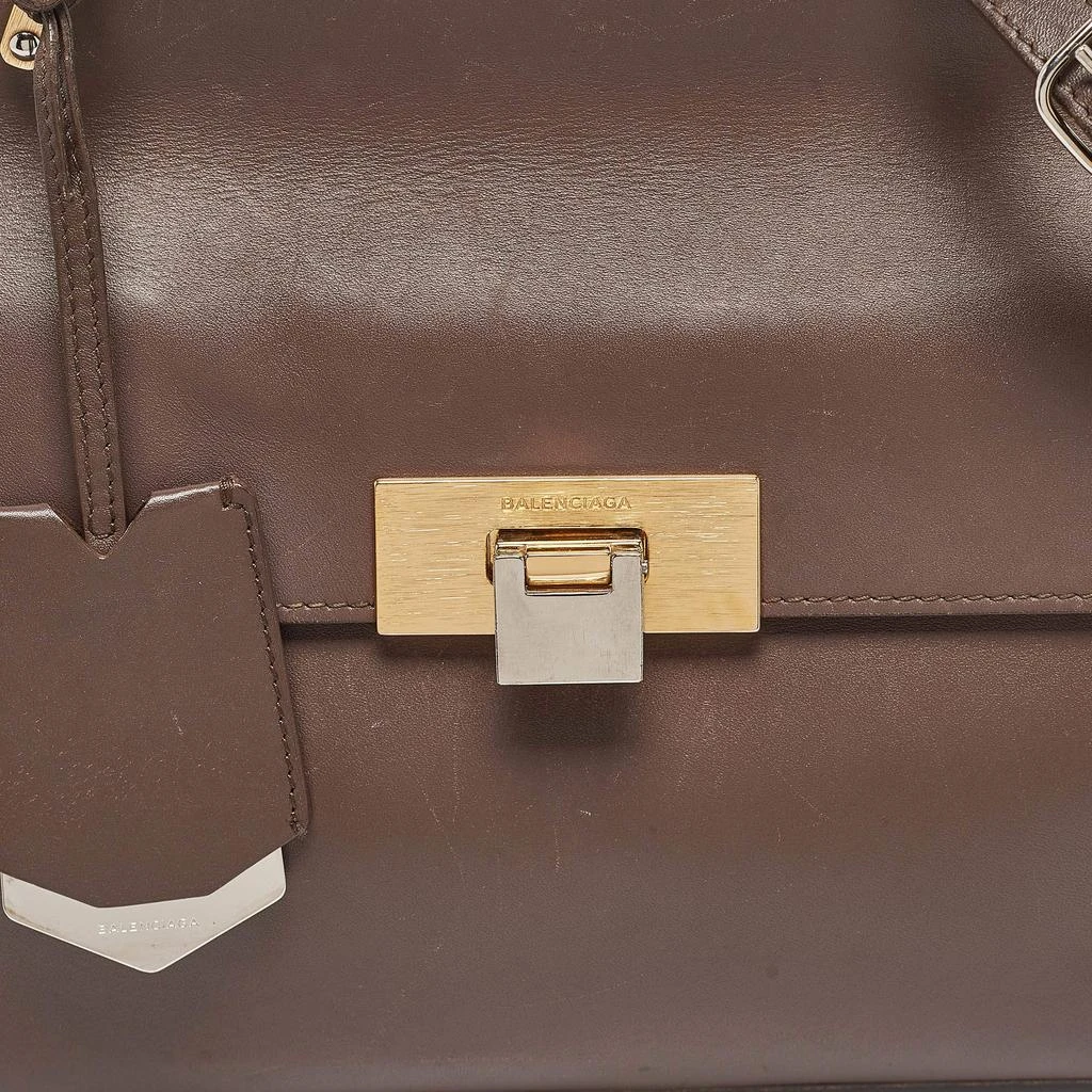 Balenciaga Balenciaga Taupe Leather Le Dix Cartable S Top Handle Bag 5