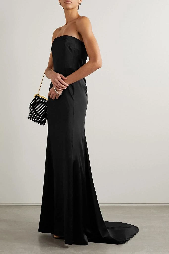 Nili Lotan Esmee strapless silk-satin gown 2