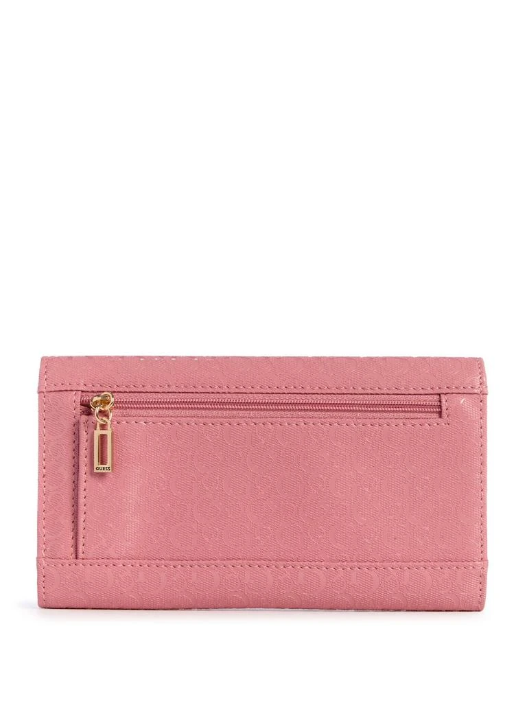 Guess Factory Abree Shiny Logo Slim Clutch Wallet 2