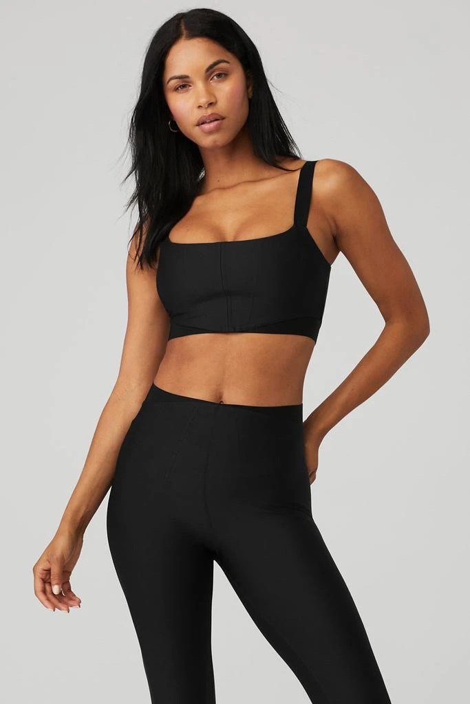 Alo Airlift Corset Bra - Black 1