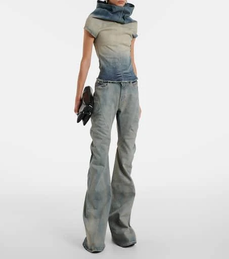 Rick Owens Draped denim top 2