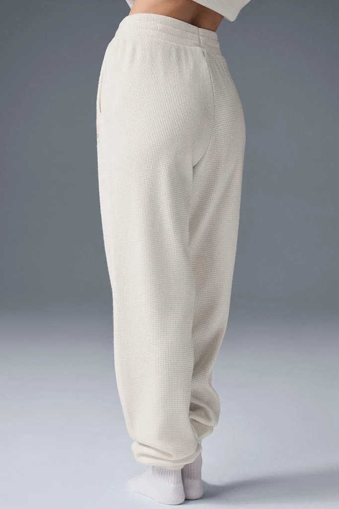 Alo Waffle Weekend Escape Jogger - Ivory 2