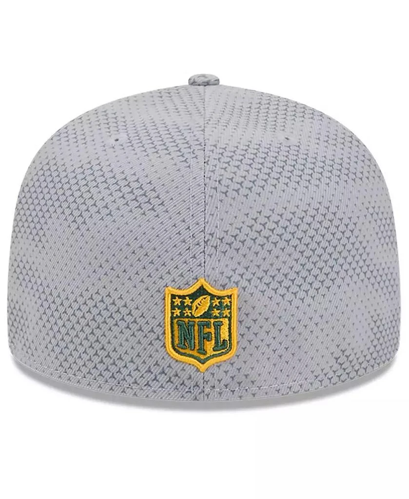 New Era Men's Gray Green Bay Packers 2024 Sideline 59FIFTY Fitted Hat 3