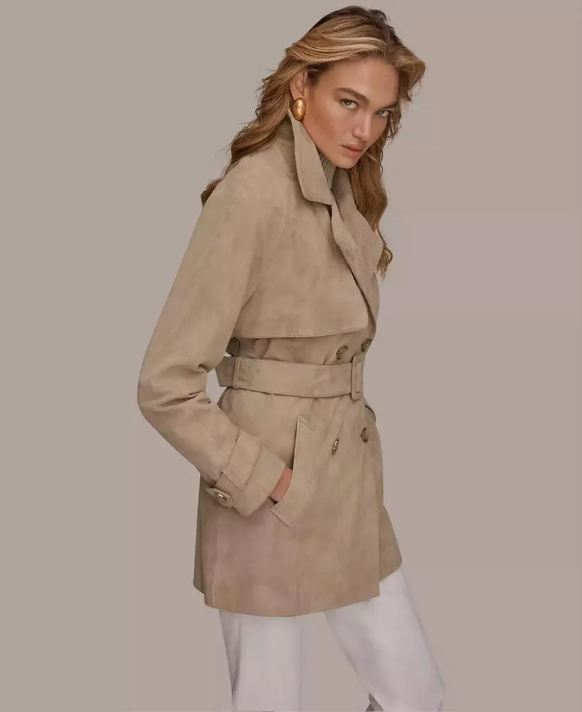 Donna Karan Women
s Double Breasted Belted Trench Coat 6