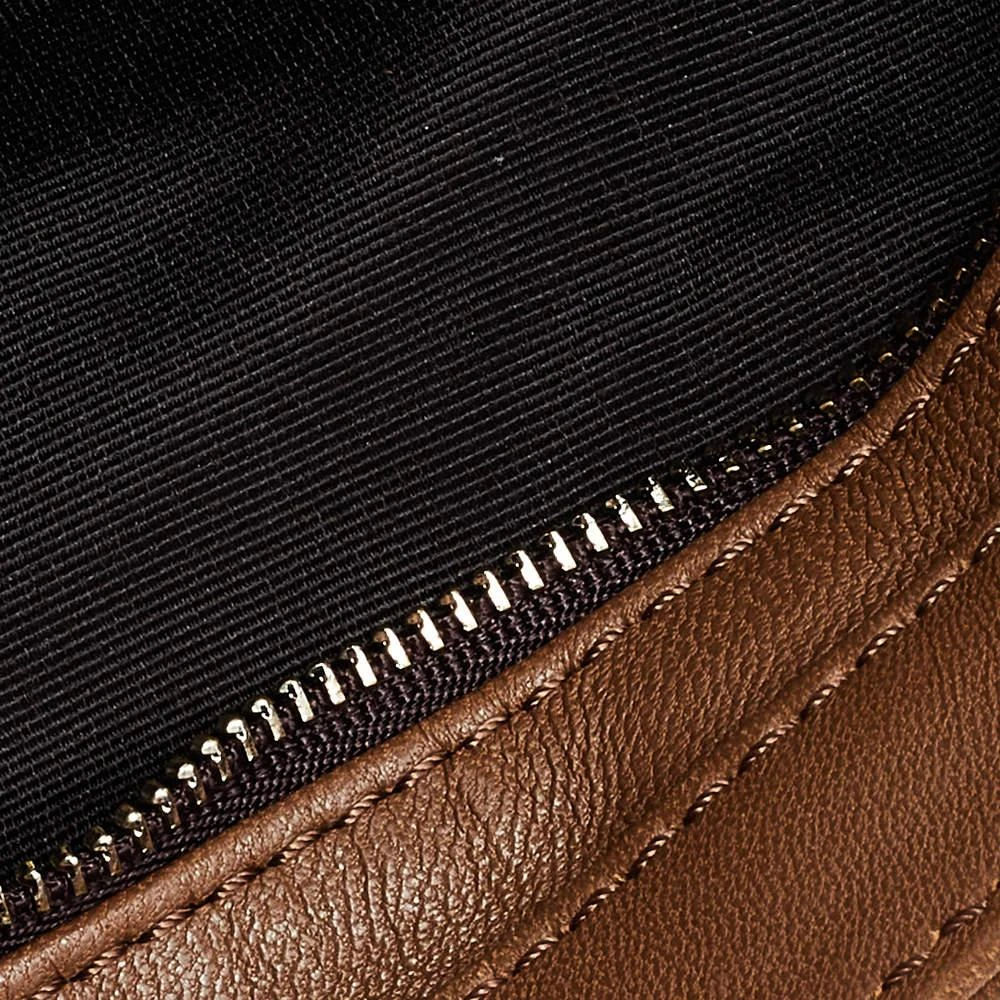 Carolina Herrera Carolina Hererra Brown Leather Fringe Chain Shoulder Bag 7