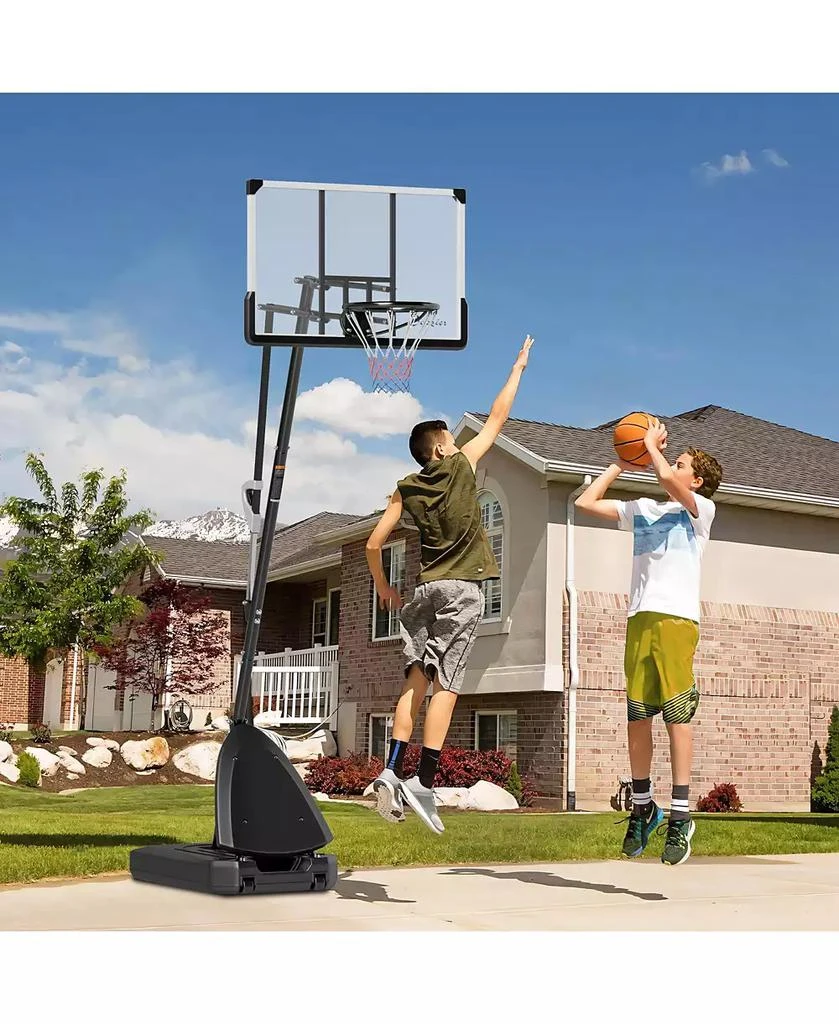 Soozier Portable Basketball Hoop 4.9-10
Height Adjustable Basketball Goal 2